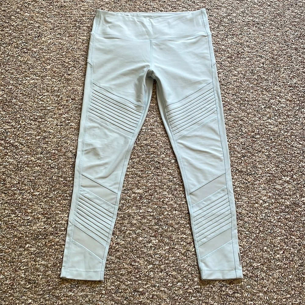 Tiffany Blue Moto Leggings